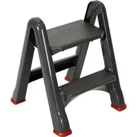 Curver Klapptritt 2 Stufen anthrazit/rot