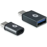 Conceptronic USB-C auf USB-A Adapter Schwarz