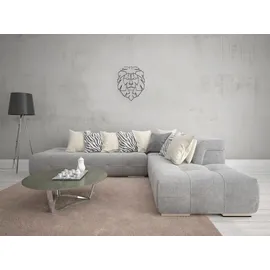 KUNSTLOFT Wanddeko, Schwarz, Metall, 1.81x61x2 cm, Dekoration, Skulpturen & Dekoobjekte, Wanddeko