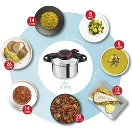 Tefal Clipso Minut Easy 7,5 l chrom glänzend