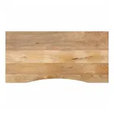 vidaXL Schreibtischplatte mit Aussparung 110x50x2,5cm Massivholz Mango