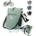 MIVELO 3in1 Fahrradtasche Rucksack Gepäckträgertasche wasserdicht mint