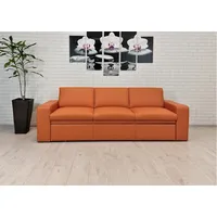 3 Sitzer 230cm Echtleder Sofa Couch Atlanta FS mit Bettfunktion Echt Leder