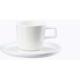 Asa Selection Kaffeetasse mit Unterteller, weiß, aus Porzellan hergestellt, Inhalt: 200ml, 2029013