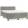 vidaXL Boxspringbett mit Matratze Hellgrau 140x200 cm Samt1389973