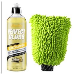 ShinyChiefs PERFECT WASH – GLANZSHAMPOO 500ml + WASH WORMY GREEN SET Auto-Reinigungsmittel (2-St)