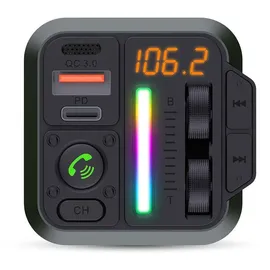 Nedis Kfz Audio FM Transmitter - Fest - freisprechend - 1" - Amber Screen - Bluetooth - PD 18 W/PD 24 W - Schnellladung - Bass Boost - Google Assistant/Siri - Schwarz