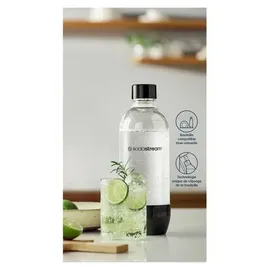 Sodastream 1l Wiederverwendbare Flasche Schwarz/Transparent