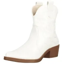 Elara Damen Stiefeletten Cowboy Boots Chunkyrayan 301A31P White PU38