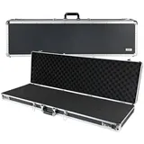 HMF Alu Transportkoffer Rasterschaumstoff 117 x 36 x 12 cm Schwarz