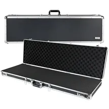 HMF Alu Transportkoffer Rasterschaumstoff 117 x 36 x 12 cm Schwarz