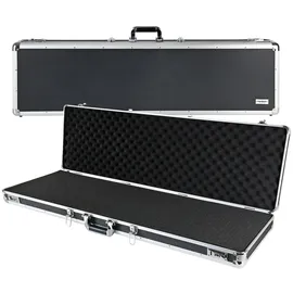 HMF Alu Transportkoffer Rasterschaumstoff 117 x 36 x 12 cm Schwarz