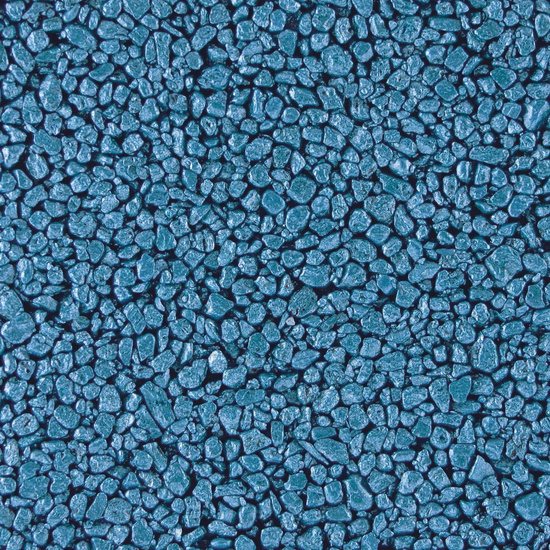 Terralith Metallic - Steinteppich WAND -blau- für 1 qm