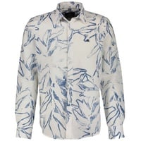 LERROS Langarmhemd » Herren Langarmhemd mit sommerlichem Alloverprint«, Gr. 4XL - extraweit, WHITE, , 66717142-4XL extraweit