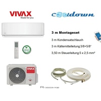 VIVAX R Design 24000 BTU + 3 m Montageset WIFI Ready 7 KW Split Klimaanlage A++