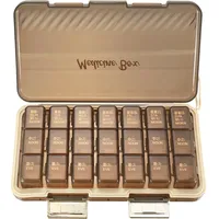 Tablettenbox 7 Tage Morgens Mittags Abends, Pillendose 7 Tage 3 Fächer, Medikamentendose, Tablettendose Medikamentenbox 7 Tages, Medikamenten Organizer für Vitamine Fischöle Tablettenspender