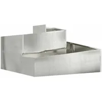 VidaXL Pflanzer 80x80x50 cm Edelstahl
