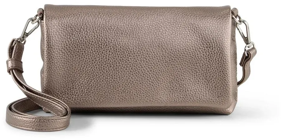 TOM TAILOR Damen TTXIA Handtasche mit Umschlag, grau, Uni, Gr. ONESIZE
