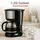 Alpina Kaffeemaschine Filtermaschine 1,25L/10 Tassen schwarz/grau