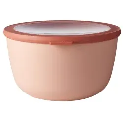 Mepal Frischhaltedose cirqula rund, 3000 ml 106218074300 , Farbe: orange, Nordic blush