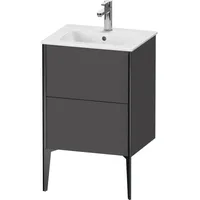 Duravit XViu Waschtisch-Unterschrank XV44590B249 51x42x59,4cm, 2 Auszüge, stehend, schwarz