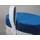 Interlink Sitzhocker Osane Samt 38 x 43 x 33 cm Blau/Grau