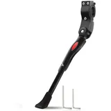 Refined Living Fahrradständer Fahrradständer 24-28 Zoll, MTB Ständer, Höhenverstellbar,Seitenständer (Fahrrad Zubehör, Fahrradhalter stabil, Fahrrad Seitenständer, Trekkingrad Ständer, Hinterbauständer, stabiler Fahrradständer, 1-St., Universelle Kompatibilität, mit Schützender Kunststoffgriff), Stabil, Rutschfest, für MTB, Cityrad, Mountainbike,Trekkingrad,Rennrad rot|schwarz