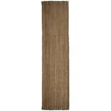 Flair Rugs Läufer Jute Boucle, rechteckig, Höhe: 7 mm, aus 100% Jute, mit Fransen, aus Naturfasern beige 60 cm x 150 cm x 7 mm
