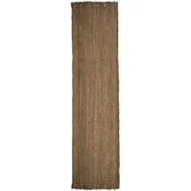 Flair Rugs Läufer Jute Boucle, rechteckig, Höhe: 7 mm, aus 100% Jute, mit Fransen, aus Naturfasern beige 60 cm x 150 cm x 7 mm
