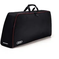 Audi 4KE071073 Aufbewahrungstasche Kofferraumtasche Ringe Logo e-tron Kabeltasche, schwarz