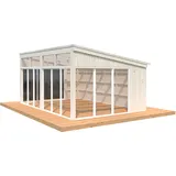 Palmako Pavillon Nova 21,5 m2 Transparent tauchimprägniert