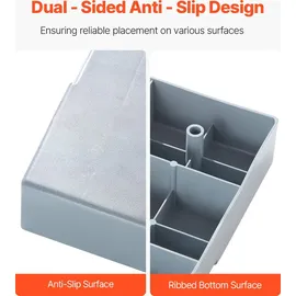 Vevor Mini-Split-Pad für 9000–36000 BTU Kanallose Klimaanlagen 960x460x74 mm Kunststoff-Antivibrationspads Max. Belastung 181 kg