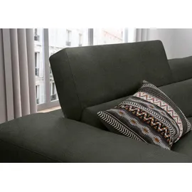 W.Schillig Eckcouch Polyester 3-Sitzer Grün