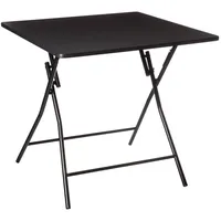 5five simply smart Klapptisch 80 x 80 x 75 cm schwarz