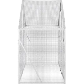 vidaXL Voliere Silbern 179 x 100 x 185 cm Aluminium