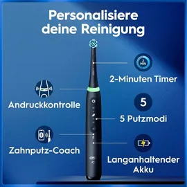 Oral-B iO Series 5 Plus Edition Elektrische Zahnbürste schwarz + Reiseetui