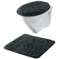 Erwin Müller Hänge-WC-Set 2-TLG. Rhodos Uni, WC-Vorlage, WC-Deckelbezug rutschhemmend