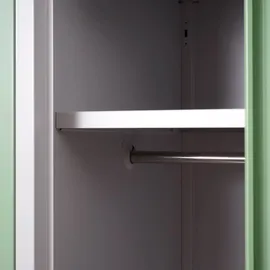 Mendler Schließfachschrank Metall 6 Fächer grün