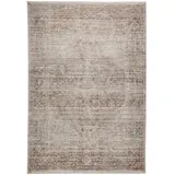 benuta Nest Kurzflor Teppich Anwar Grau/Beige 160x230 cm - Moderner Kurzflor-Teppich für Wohnzimmer