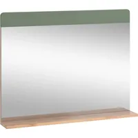 Vicco Badezimmerspiegel Izan, Goldkraft Eiche/Grün, 80.1 x 62 cm
