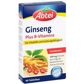 Abtei Ginseng Plus B-Vitamine Tabletten 40 St.