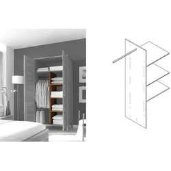 Schrankzubehör Inneneinteilung Pasja Wildeiche H:150cm/B:97cm/T:58cm