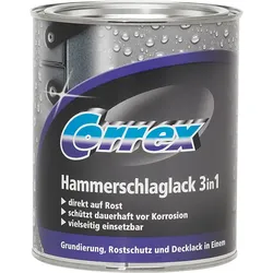 Correx Metallschutzlack 3 in 1 Hammerschlag