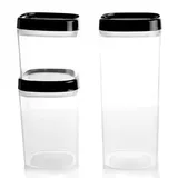 Kadax Vorratsbehälter 600 ml 3-tlg. schwarz