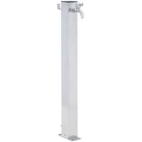 VidaXL Wassersäule für den Garten 100 cm Edelstahl Quadratisch