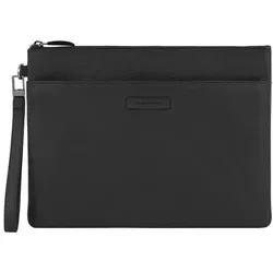 Piquadro Modus Herrentasche Leder 30 cm  schwarz