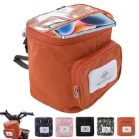 YOUYIKE Fahrradkorb vorne Tasche, Wasserdichter Fahrradkorb Tasche, Fahrradtasche Fahrradkorb Lenkerkorb fur Kinderfahrrad Roller Laufrad Dreirad Scooter (orange)