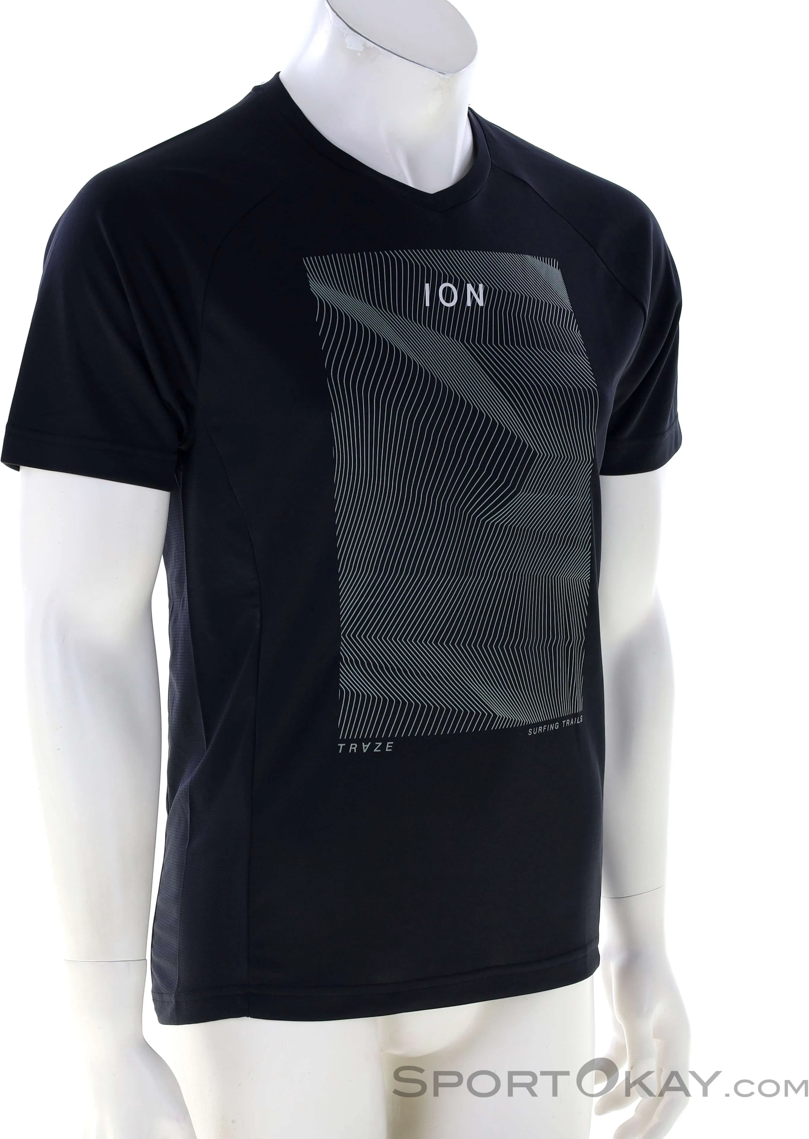 ION Traze SS Herren T-Shirt-Schwarz-XL