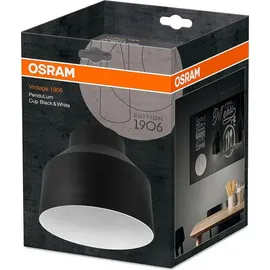 Osram Lampenschirm Cup P20 14 cm schwarz und weiß