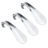 BAYLI Schuhlöffel 3er Set Schuhlöffel klein aus Edelstahl, 16cm Schuhanzieher, Schuhan